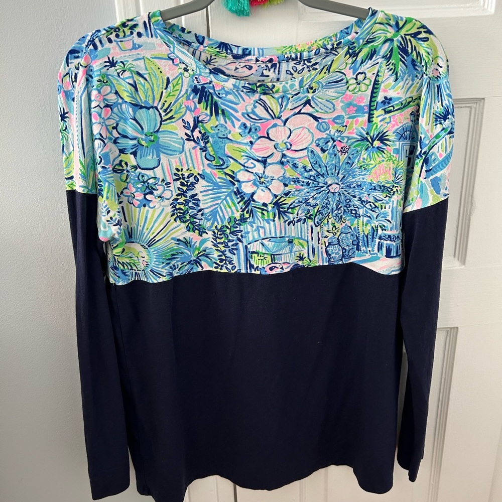 Lilly Pulitzer Finn Longsleeve Navy